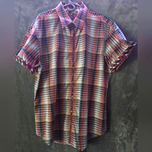 🥕🥕🥕Men's Robert Graham Short Sleeve Shirt; Size: 2XL🥕🥕🥕